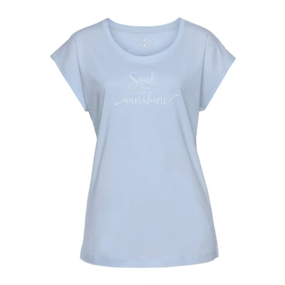 Abbildung von Lascana Tshirt print, Damen, Größe: 44/46, Hellblau