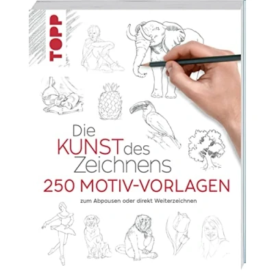 Abbildung von Die Kunst des Zeichnens 250 Motiv Vorlagen: Zum Abpausen oder direkt Weiterzeichnen