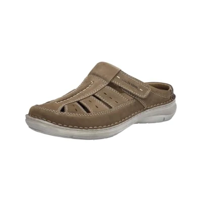 Abbildung von Josef Seibel NEW Anvers Pantolette flach, Herren, Größe: 45, Sand Schuhe