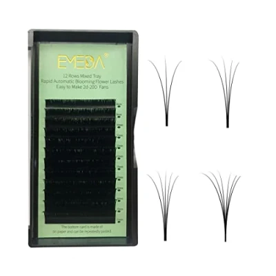 Abbildung von EMEDA Selbstfächernde Wimpern 0,07 mm Easy Fan Lashes für Volumen C D curl wimpernverlängerung .07 8 15 Mix verlängerung .05 lash extensions 3D 6D 10D volume Eyelash (0.07 mix)