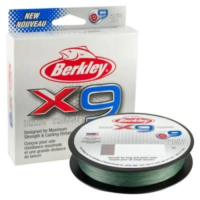 Abbildung von Berkley X9 Braid Low Visibility Green 0,12mm (150m) Geflochtene Schnur