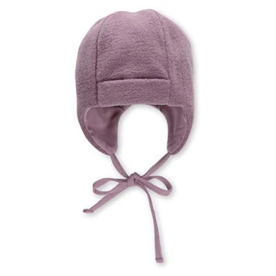 Abbildung von Sterntaler Baby Mädchen Mütze Melange Baby, Kappe Kinder aus Microfleece (recycelt) mit Bindeband lila, 39