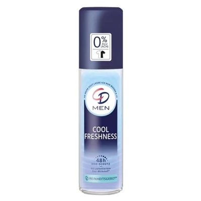 Abbildung von CD MEN Deo Zerstäuber &#039;Cool Freshness&#039;, 75 ml, Deodorant ohne Aluminiumsalze, frischer Duft, 24 h langanhaltender Schutz, für empfindliche Haut geeignet, vegane Körperpflege