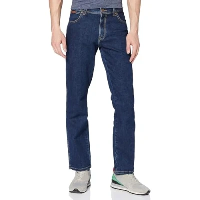 Abbildung von Wrangler Texas Stretch Jeans Straight Leg, Herren, Größe: 46x32, Darkstone