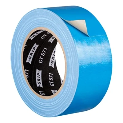 Abbildung von GRIP Eventbasics Gewebeband himmelblau, 50 mm x 25 m, farbiges Gaffa Tape GT 571, sehr hohe Klebkraft, Profi Gewebeklebeband zum Markieren, Basteln, Befestigen, Reparieren uvm.