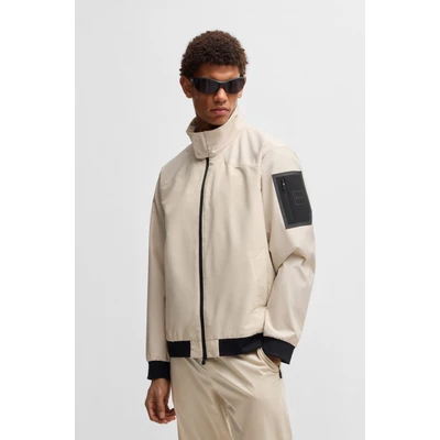 Abbildung von BOSS Larzac Bomberjacke, Herren, Größe: XXL, Open beige four