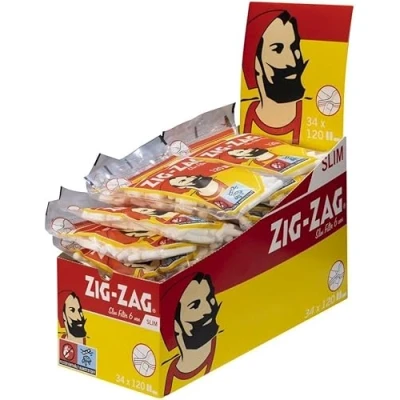 Abbildung von Zig Zag Slim Filter 6mm 34 Beutel je 120