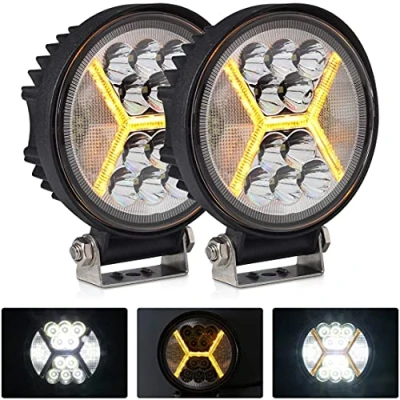 Abbildung von antom 2 Pcs Rückfahrscheinwerfer Arbeitsscheinwerfer Traktor 132W 12volt led strahler kfz 13200LM zusatzscheinwerfer, für Boot Campervan LKW Transporter Wrangler PKW…
