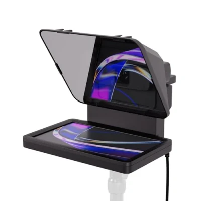 Abbildung von Elgato Prompter Teleprompter mit integriertem Bildschirm für YouTube, Twitch, Zoom, Teams und mehr, unterstützt DSLR/Webcam/Smartphone, Drag&amp;Drop Monitoranzeige, funktioniert Mac/PC&amp;Stream Deck