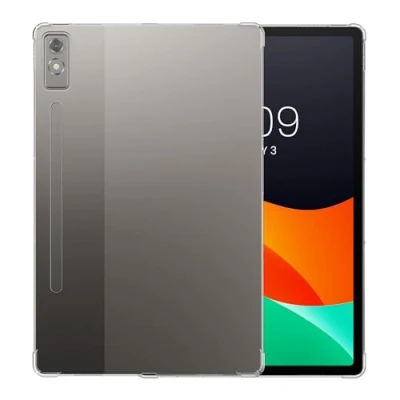 Abbildung von kwmobile Hülle kompatibel mit Lenovo P12 (2023) weiches TPU Silikon Case Transparent Tablet Cover