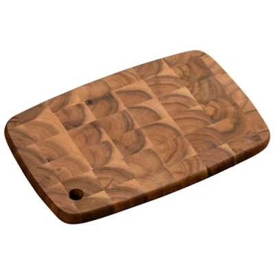 Abbildung von KESPER Profi Schneidbrett mit Aufhängeloch, Material: Akazienholz (Stirnholz), Maße: 32 x 22 2 cm, Farbe: Braun, Natur 28152