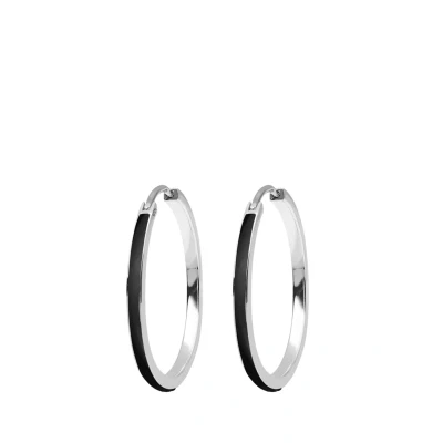 Abbildung von Elli Hoops Classy Ohrringe, Damen, Größe: One Size, Schwarz