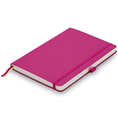 Abbildung von Lamy paper Softcover A6 Notizbuch 810 Format DIN (102 x 144 mm) in pink mit Lineatur, 192 Seiten und elastischem Verschlussband