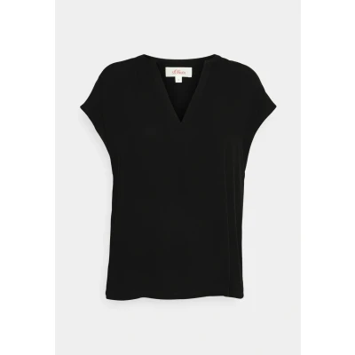 Abbildung von s.Oliver Bluse, Damen, Größe: Small, Schwarz
