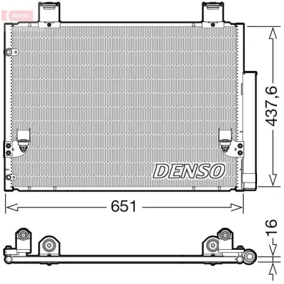Abbildung von DENSO DCN50057 Klimakondensator mit Trockner R 134a
