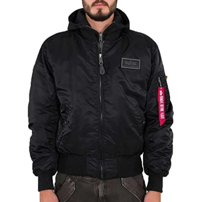 Abbildung von Alpha Industries Herren MA 1 D Tec Bomberjacke, Schwarz (Black/Black 515), X Large