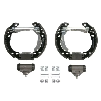 Abbildung von TEXTAR Shoe Kit Pro 84064600 Bremsensatz, Trommelbremse mit Radbremszylinder, Stellelement FIAT: Panda II Hatchback, 500 C Convertible
