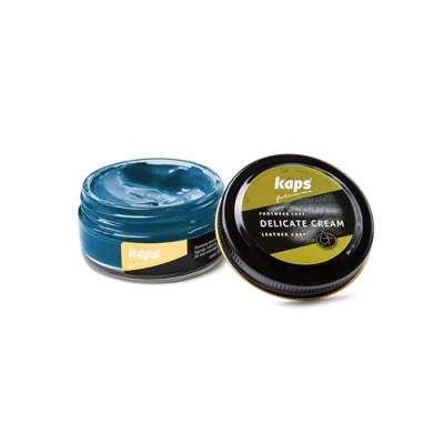 Abbildung von Kaps Professional Schuhpflege Delicate Cream Schuhcreme &amp; Pflegemittel zur Reinigung und Auffrischung von Naturleder Synthetik (50ml) (122 Bast)