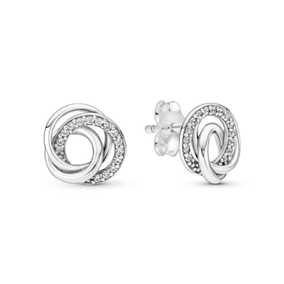 Abbildung von Pandora Moments Damen Ohrknöpfe Silber 291076C01