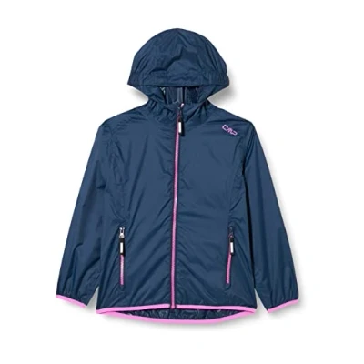 Abbildung von CMP Mädchen Kinder regenjacke Mit Fester Kapuze KID G JACKET RAIN FIX HOOD, Blau, 128 EU