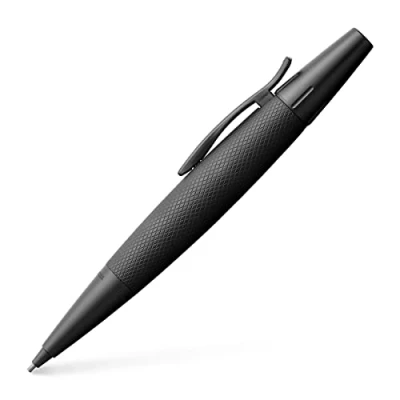 Abbildung von FABER CASTELL 138690 Drehbleistift e motion pure black, Schreibstärke B, schwarz