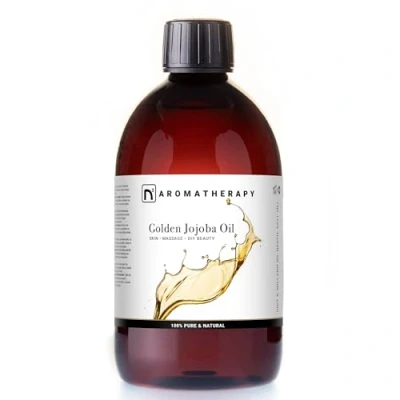 Abbildung von n2 Aromatherapy Jojobaöl Kaltgepresst 450ml für Haare, Gesicht, Hautpflege, Kosmetik