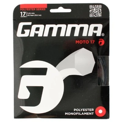Abbildung von Gamma Tennissaite Moto 12,2 m Set 17 (1,24mm) schwarz, GZMO13