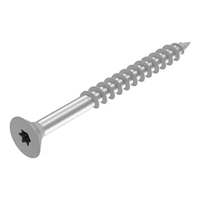 Abbildung von SECCARO Spanplattenschraube 5 x 60 mm, Edelstahl V2A VA A2, Holzschraube mit Teilgewinde, TX/Innensechsrund 150 Stück