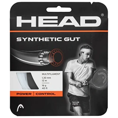 Abbildung von HEAD Unisex Adult Synthetic Gut Tennis Saite, Weiß, 1.30 mm / 16 g
