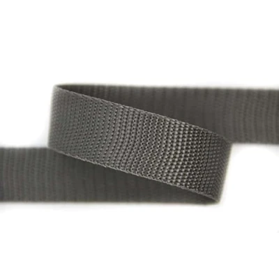 Abbildung von 25mm 5m Gurtband 100% Polypropylen grau