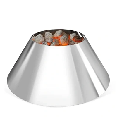 Abbildung von onlyfire Edelstahl Kohlekorb BBQ Kraftstoff Dome für Weber Kugelgrill, Holzkohlegrill und Andere Keramikgrills Direktes Indirektes Grillen Holzkohle Briketthalter Holzkohlekorb Zubehör