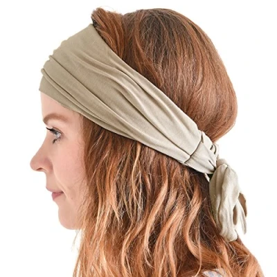 Abbildung von Stirnband Herren Bandana Kopftuch, Haarband Damen Wickeln Lange Dekorative Bänder, Schweißbänder Japanische Mode, Zubehör Für Pirat Ninja Beige