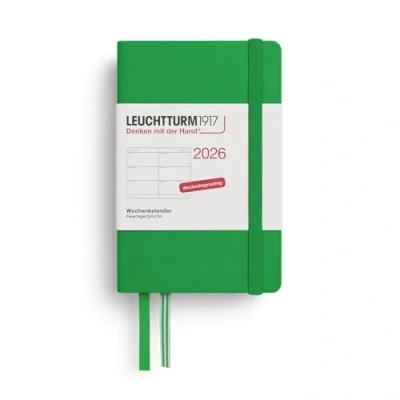 Abbildung von LEUCHTTURM1917 372552 Wochenkalender Mini (A7) 2026, 12 Monate, Spring Leaf, Deutsch