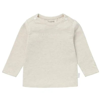 Abbildung von Noppies Hester Langarmshirt für Kinder, Größe: 74, Oatmeal