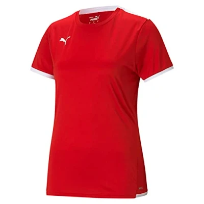 Abbildung von puma Damen Teamliga Jersey W Shirt, Red White, S EU