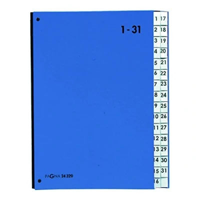 Abbildung von Pagna Pultordner Color (Pultmappe, 32 Fächer, 1 31) blau