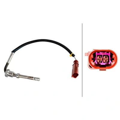 Abbildung von HELLA 6PT 358 226 261 Sensor, Abgastemperatur AUDI: A6 C7 Avant, Q5, Saloon