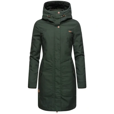 Abbildung von Ragwear Jannisa Wintermantel, Damen, Größe: XS, Dark olive