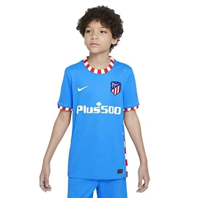 Abbildung von Nike Unisex Kinder Atletico Madrid, Saison 2021/22, Spielausrüstung, Trikot, Foto Blau/Weiß, L EU