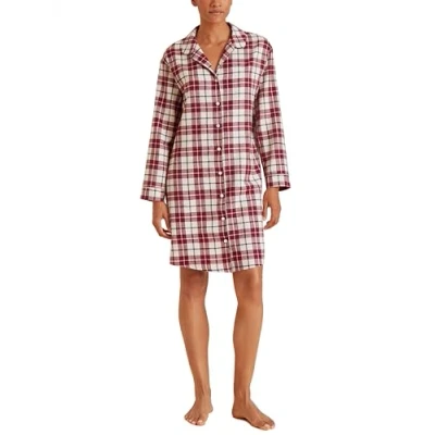 Abbildung von CALIDA Holiday Dreams Nachthemd Damen, Länge 95cm, Flannel