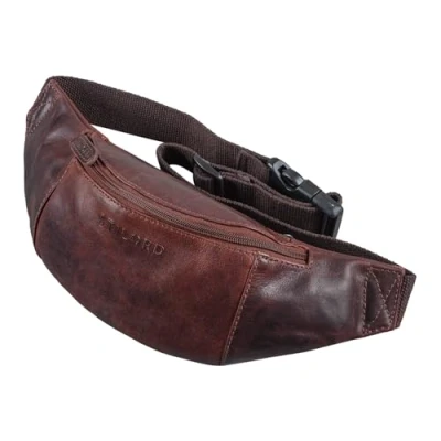 Abbildung von STILORD &#039;Shawn&#039; Leder Gürteltasche groß Vintage Hochwertige Echtleder Bauchtasche für Männer &amp; Frauen Festivaltasche Hüfttasche Brust Tasche Herren und Damen, Farbe:Florida braun
