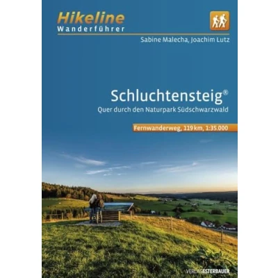 Abbildung von Wanderführer Schluchtensteig: Quer durch den Naturpark Südschwarzwald, 6 Etappen, 119 km, 1:35.000 (Hikeline /Wanderführer)