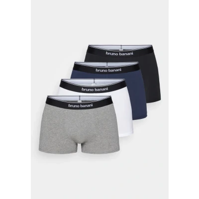 Abbildung von Bruno Banani IN DER DOSE 4 PACK Panties, Herren, Größe: XXL, Weiß/grau/navy/schwarz
