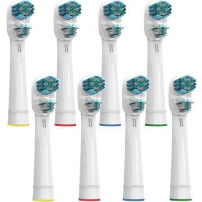 Abbildung von Ersatzbürstenköpfe für Oralb Dual Clean, Generic Doppelköpfe, kompatibel mit Braun elektrischen Zahnbürsten, 8 Stück