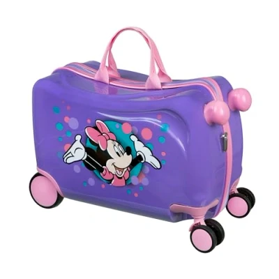 Abbildung von Undercover Disney Minnie Mouse Ride on Trolley Kindergepäck zum Draufsitzen Belastbar bis 50 kg mit praktischen Tragegriffen Stabiler Reisekoffer
