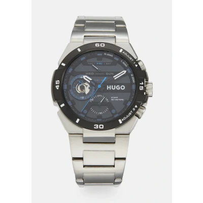 Abbildung von HUGO WILD Uhr silvercoloured, Herren, Größe: One Size, Silver coloured