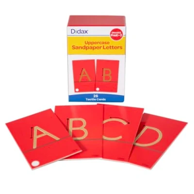 Abbildung von Didax DD 210830 Tast Schleifpapier Gro buchstaben