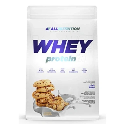Abbildung von ALLNUTRITION WPC Whey Protein Pulver mit Aminosäuren Eiweiss Fettarmes Proteinpulver Isolate für Muskelaufbau und Erholung nach dem Fitness 908g Cookie
