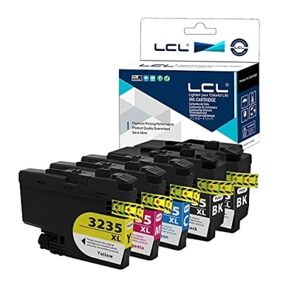 Abbildung von LCL Kompatibel Tintenpatrone LC 3235 LC3235 XL LC3235XL LC3235BK 3235XLBK 3235XLC 3235XLM 3235XLY Pigment (5PK 2KCMY) Ersatz für Brother DPC J1100DW MFC J1300DW