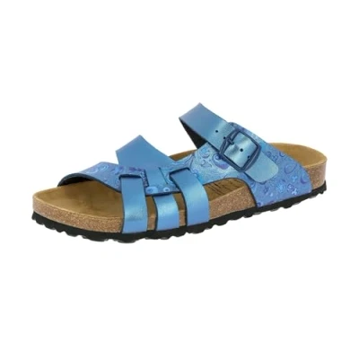 Abbildung von Lico Damen Bioline Flora Hausschuh, Blau, 40 EU